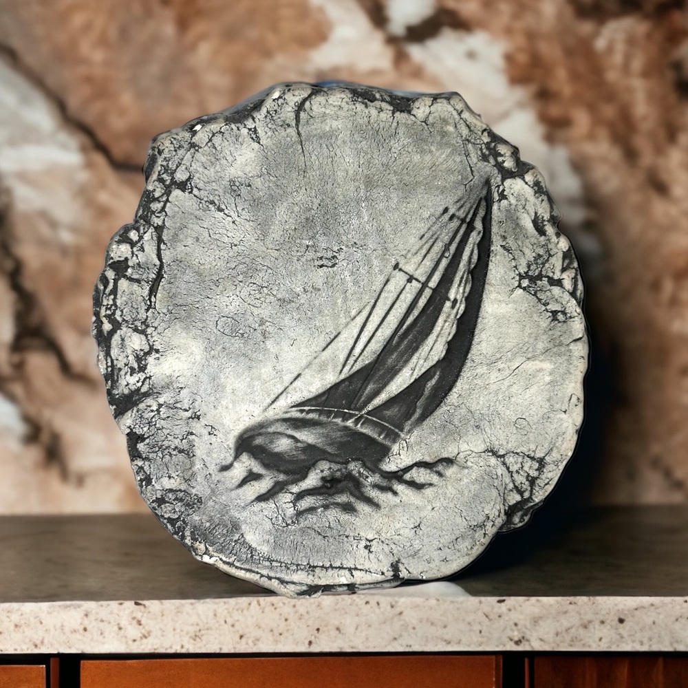 Sailboat Stone Art